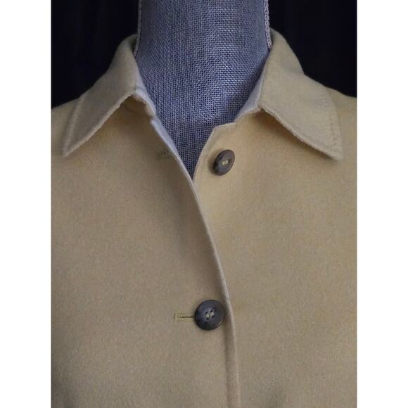 Vintage Giorgio's of Palm Beach Cashmere & Silk Blazer, Yellow, Size 40, US 4 - Picture 2 of 10